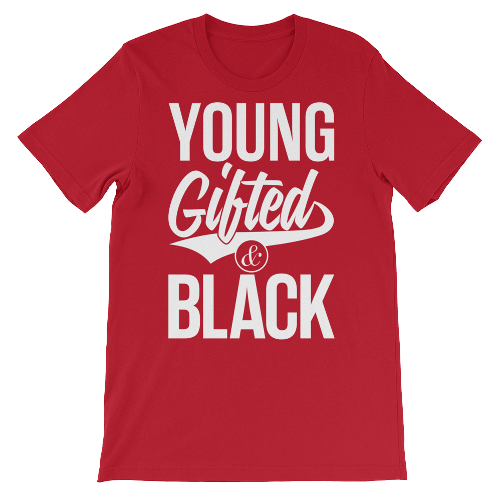 Young Gifted & Black Unisex short sleeve t-shirt - Chocolate Ancestor