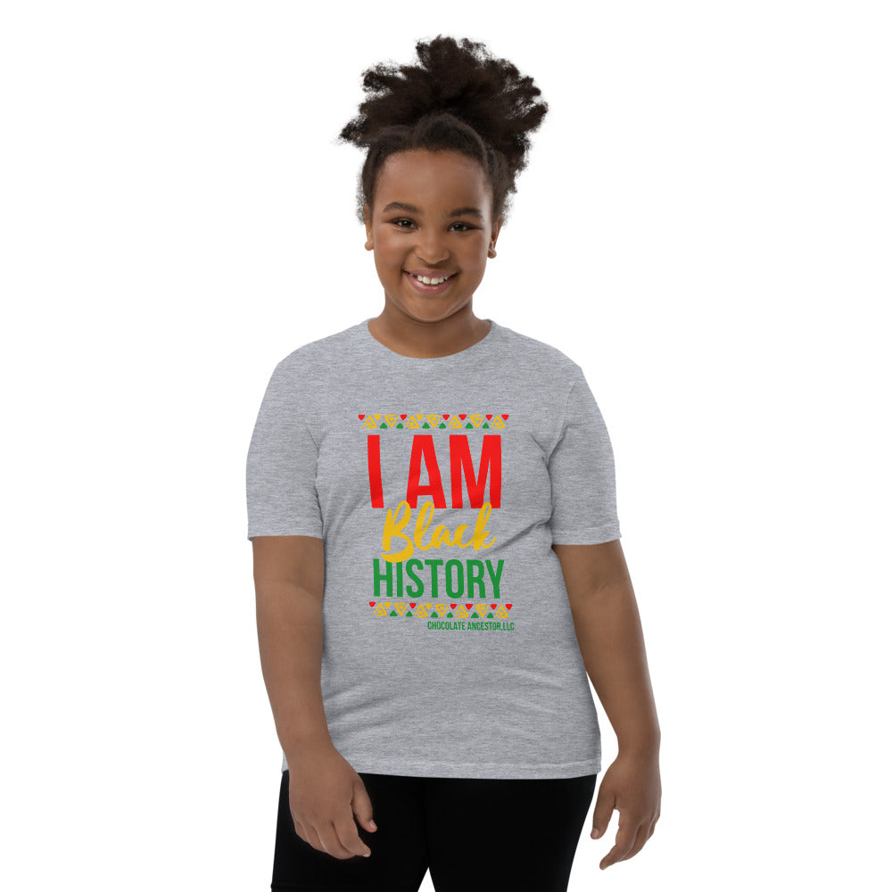 I Am Black History Youth Short Sleeve T-Shirt