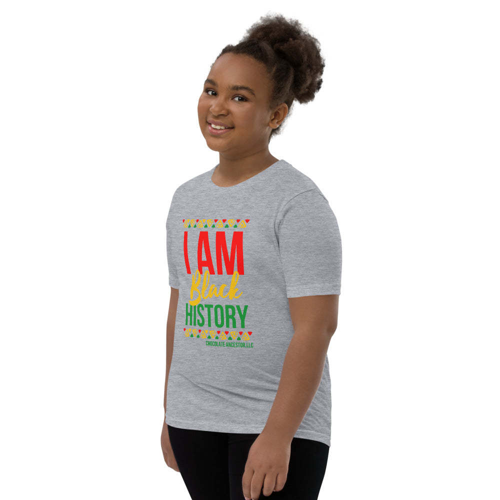 I Am Black History Youth Short Sleeve T-Shirt