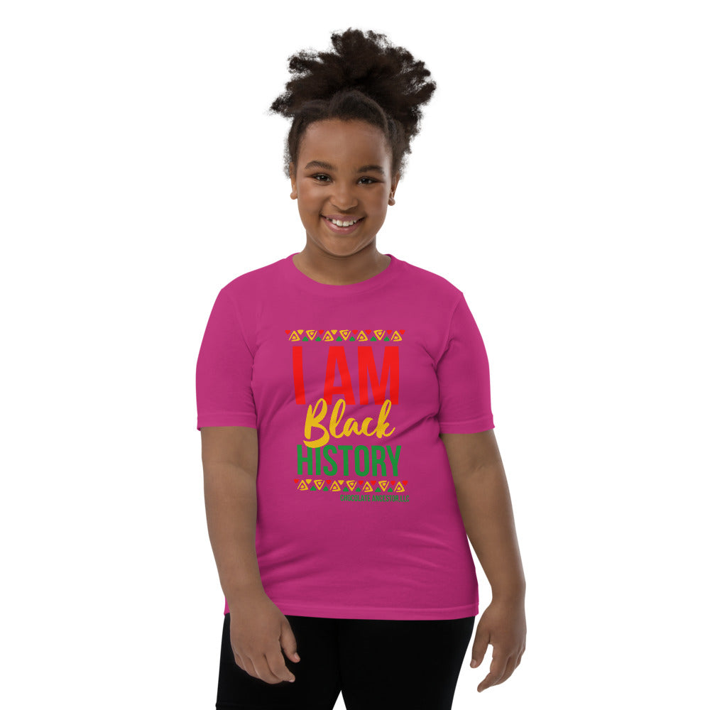 I Am Black History Youth Short Sleeve T-Shirt