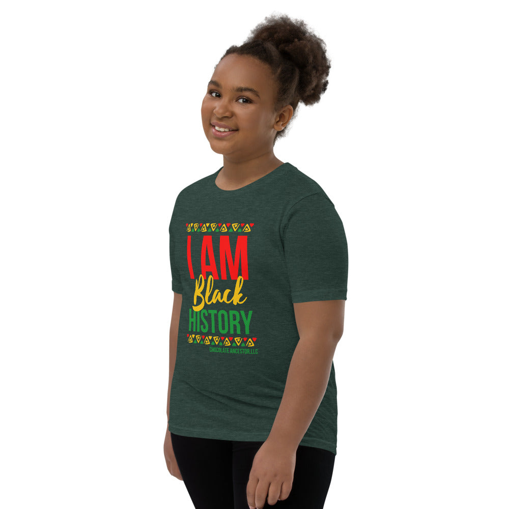 I Am Black History Youth Short Sleeve T-Shirt