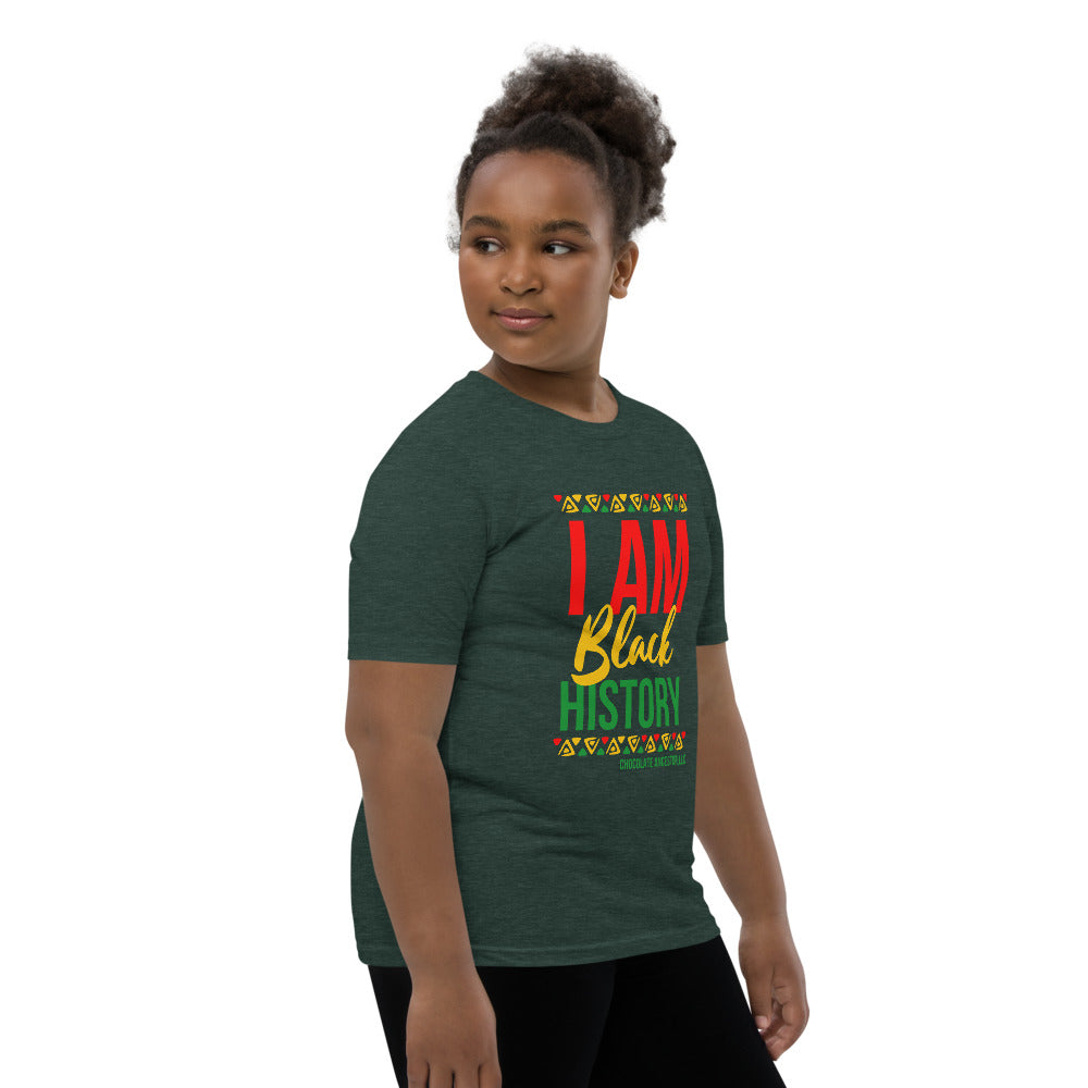 I Am Black History Youth Short Sleeve T-Shirt