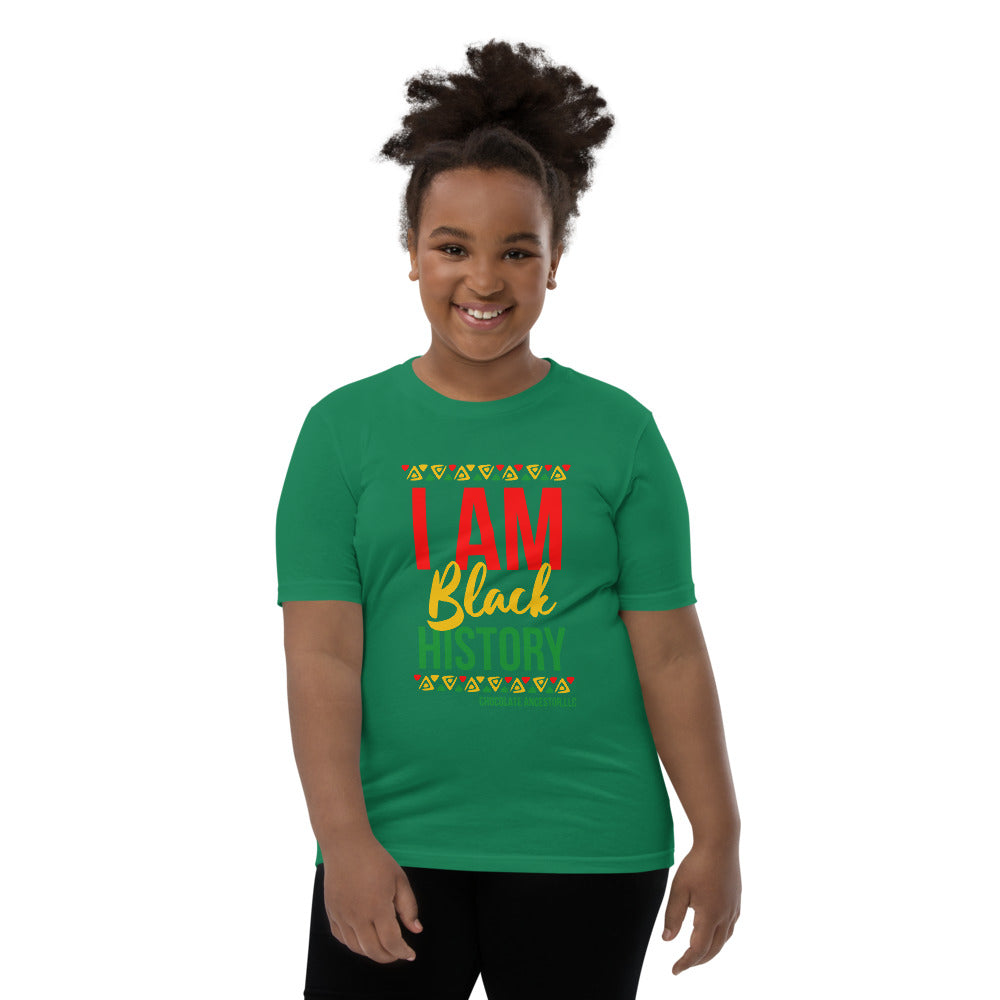 I Am Black History Youth Short Sleeve T-Shirt