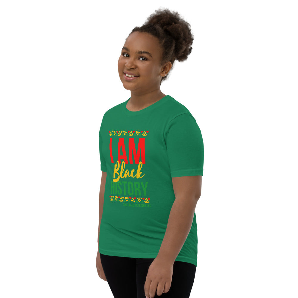 I Am Black History Youth Short Sleeve T-Shirt