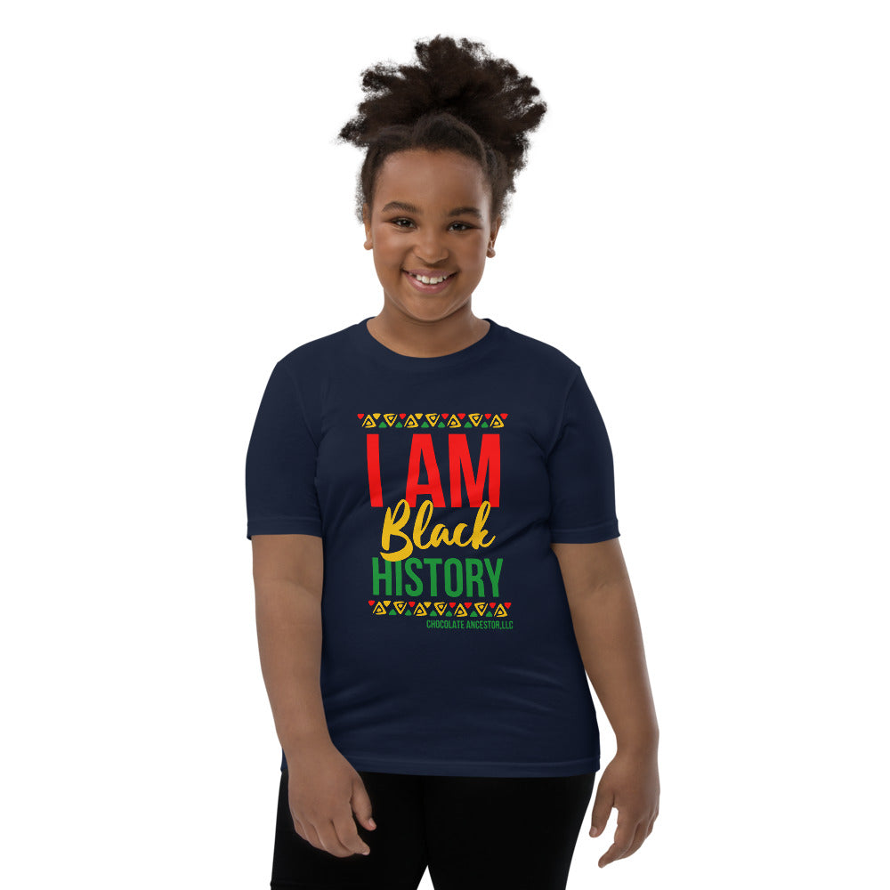 I Am Black History Youth Short Sleeve T-Shirt