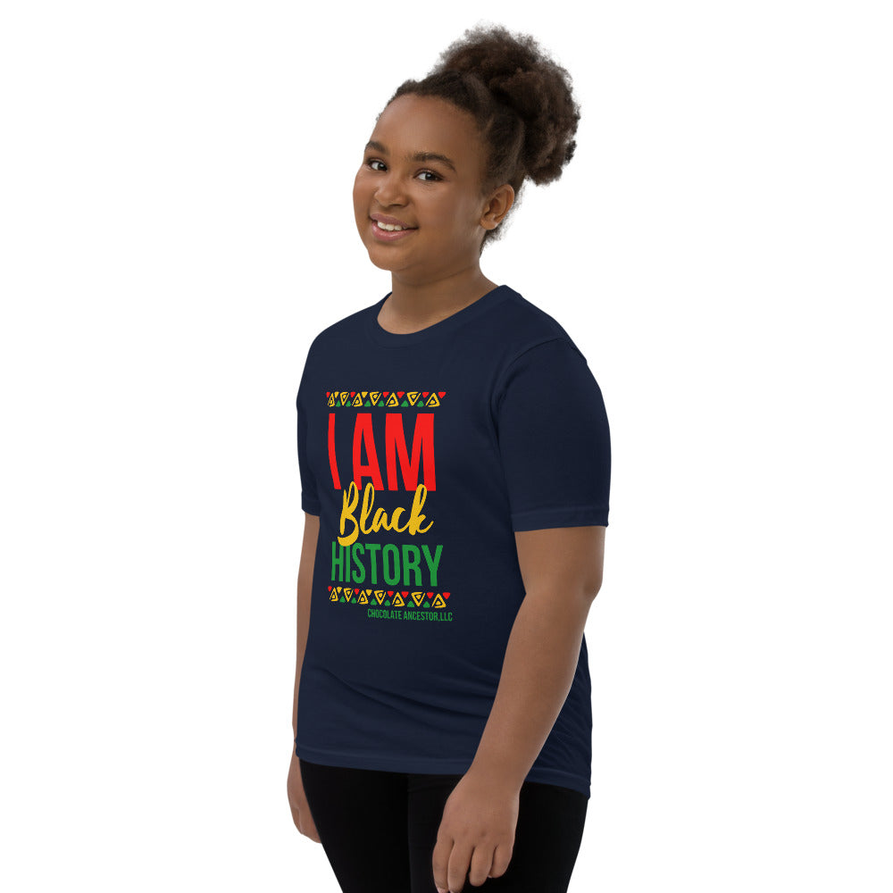 I Am Black History Youth Short Sleeve T-Shirt