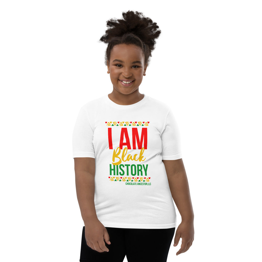 I Am Black History Youth Short Sleeve T-Shirt