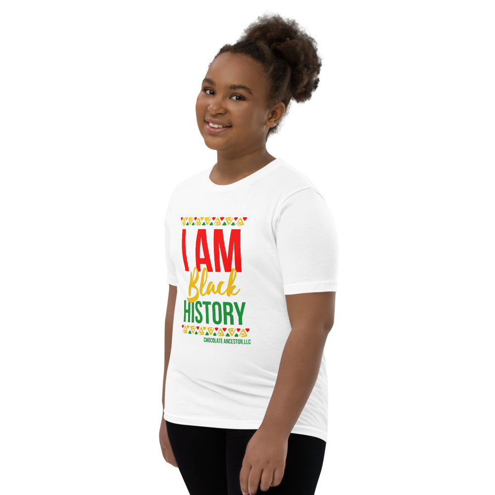 I Am Black History Youth Short Sleeve T-Shirt